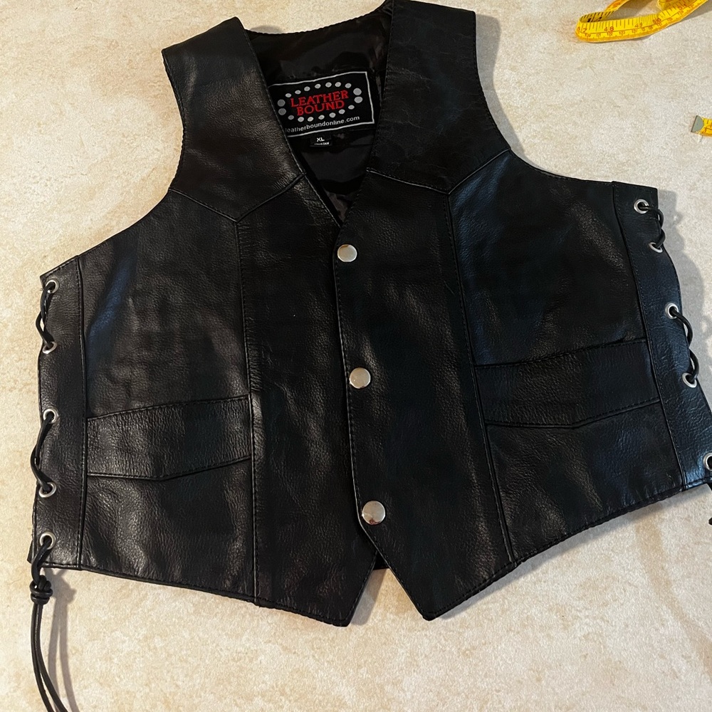 Premium Leather Biker Vest